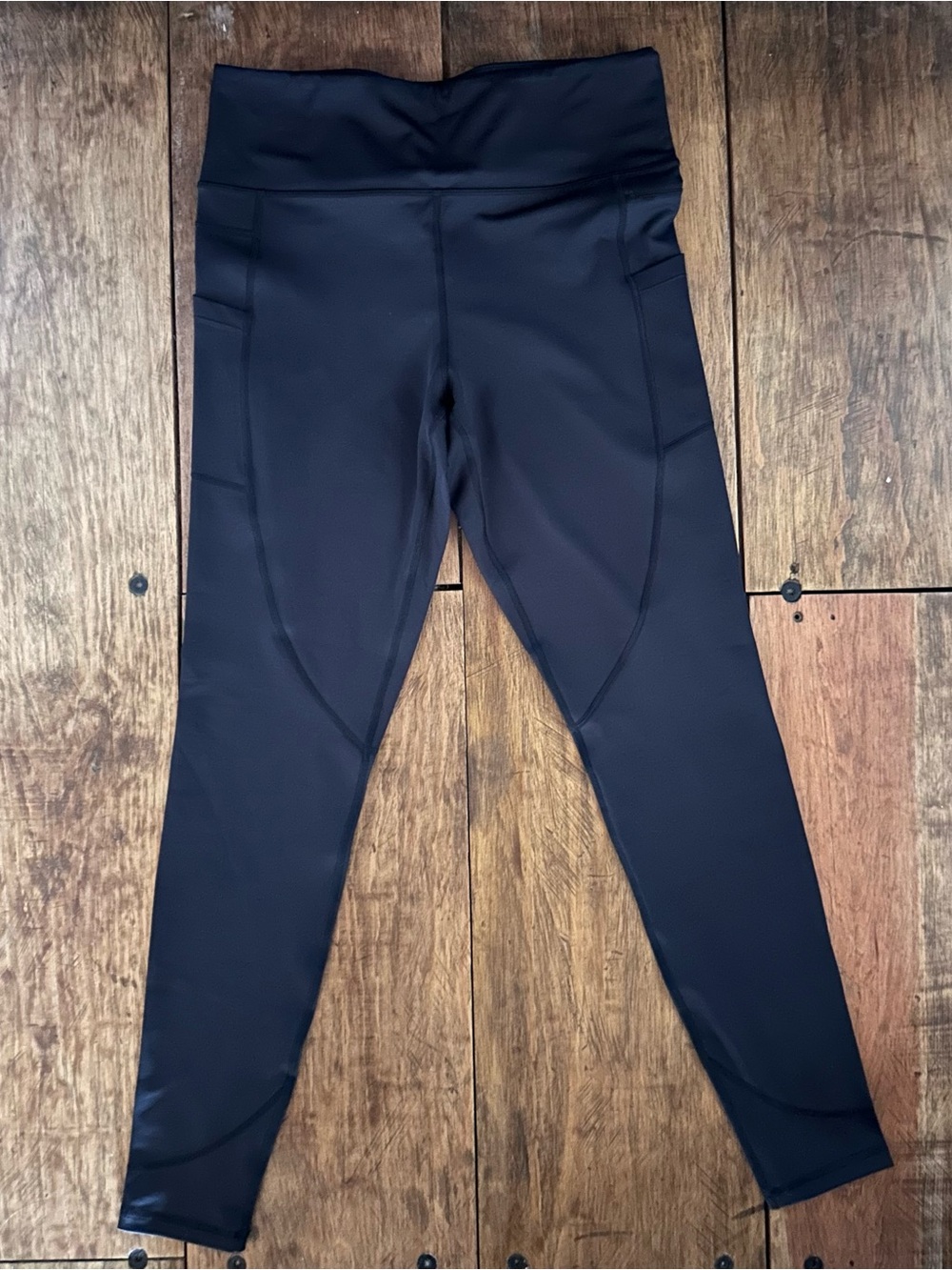 Zyia Black Pocket Light n Tight Hi-rise Capri 28" Sz.12